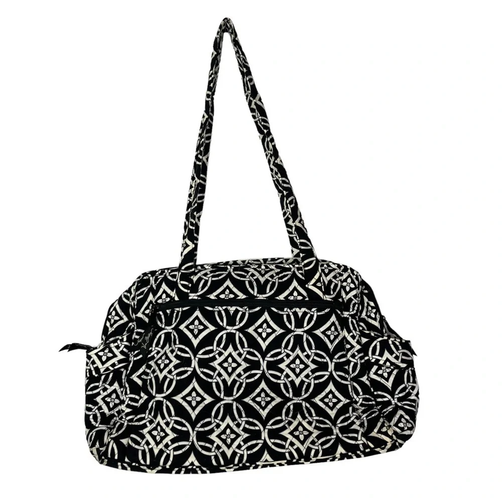 Vera Bradley Black & White Concerto Stroll‎ Around Diaper Bag
